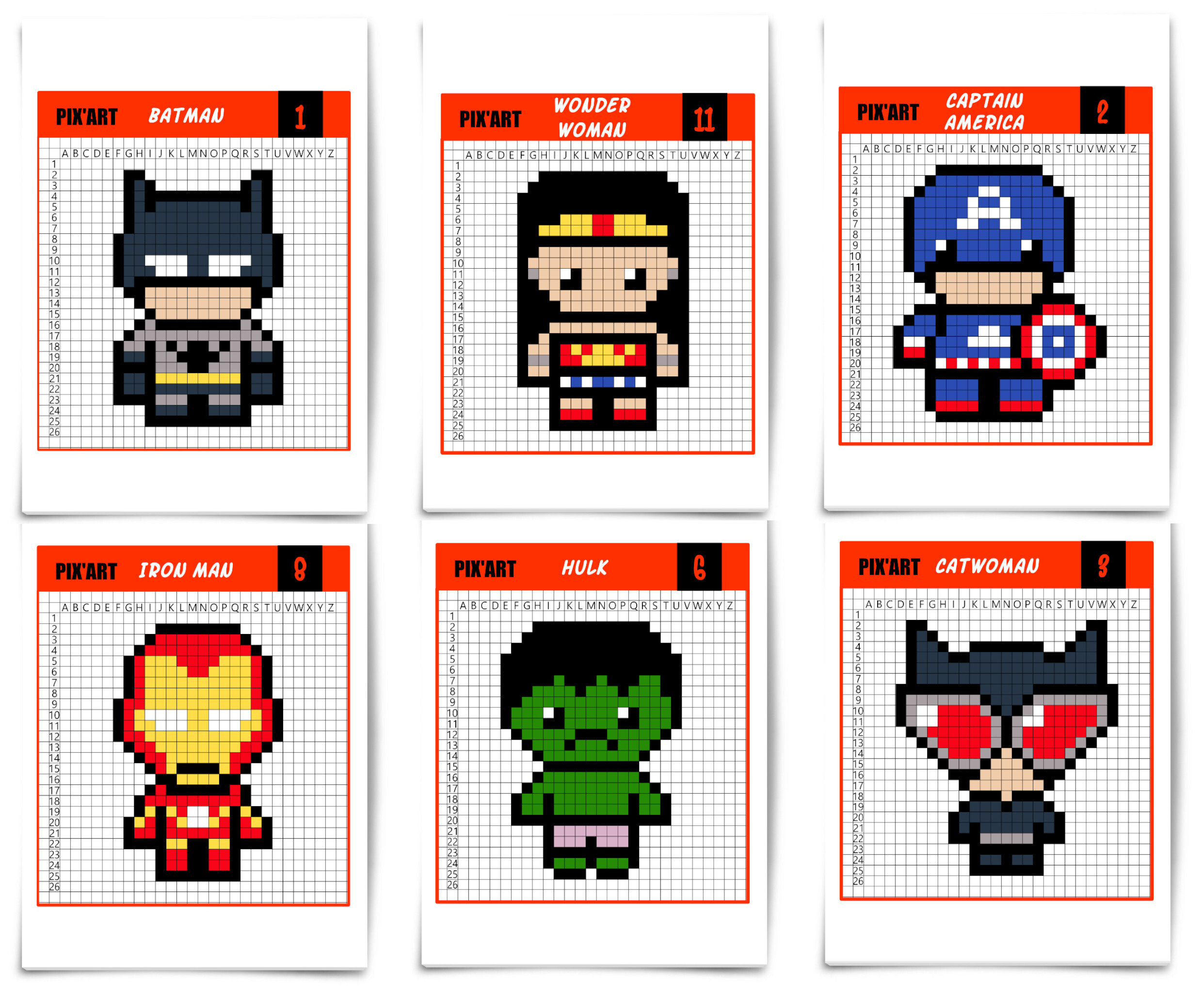 Les super-héros débarquent en Pixel Art - Un jour un jeu