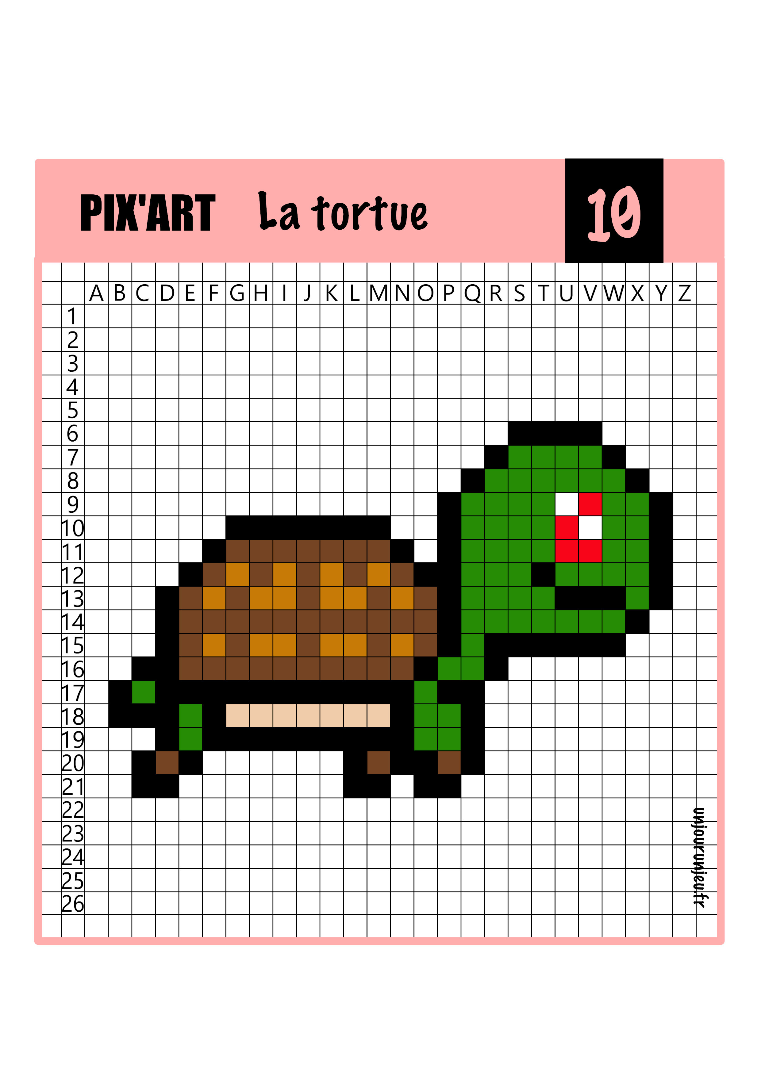 Pixel Art animaux : 12 modèles à télécharger gratuitement - Un jour un jeu