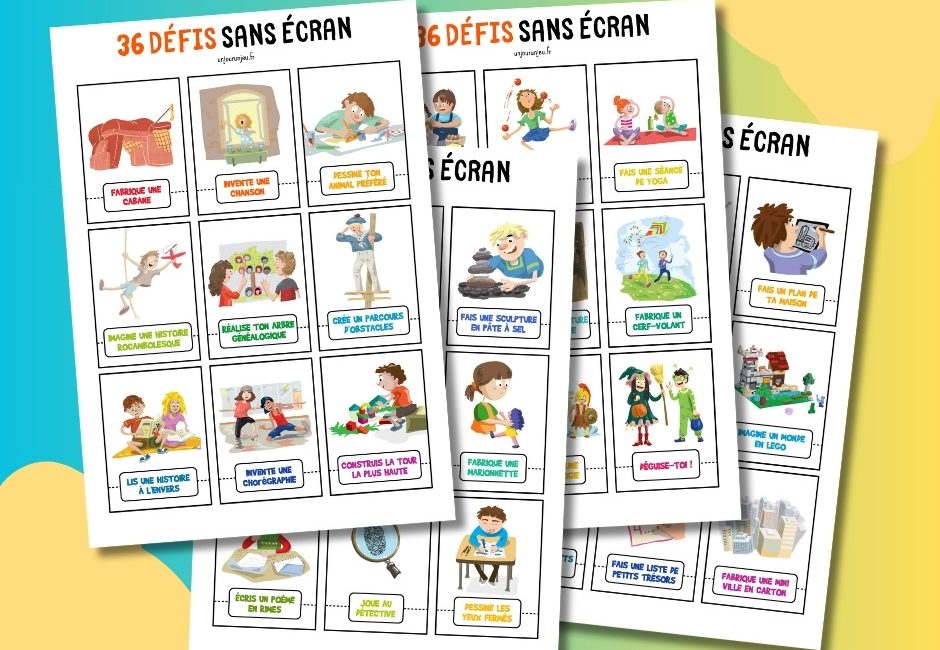 36 défis sans écran pour les enfants !