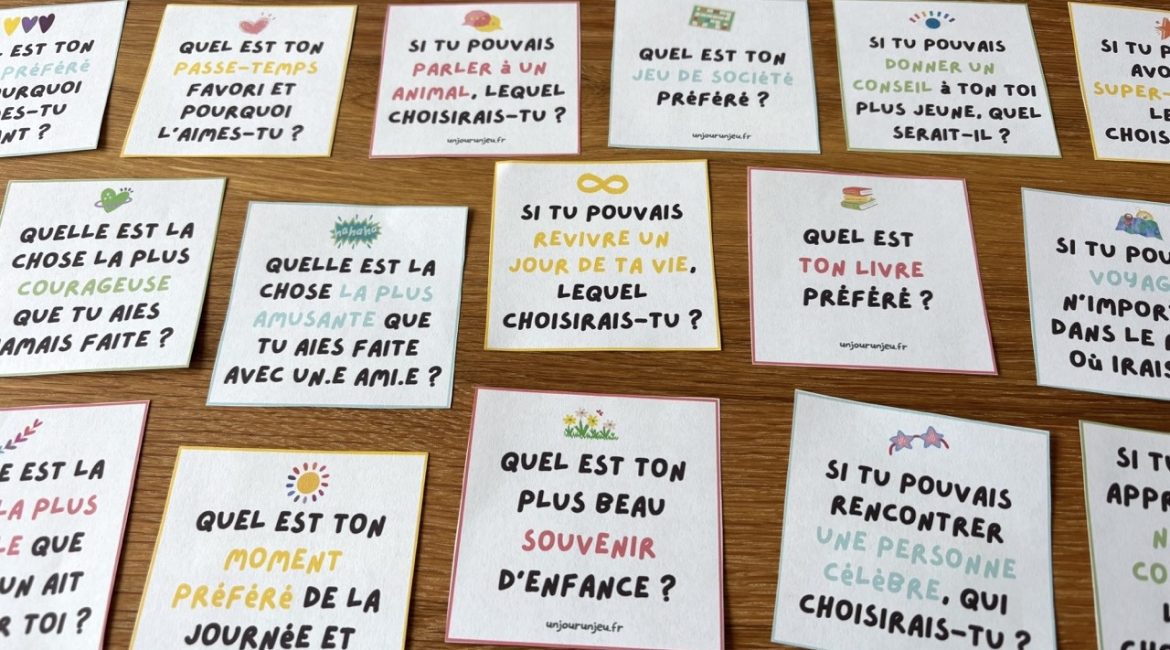 Cartes de conversation familiale