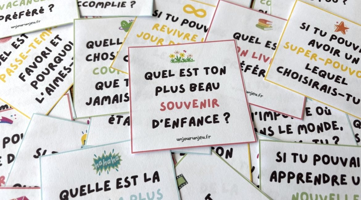 Cartes de conversation familiale